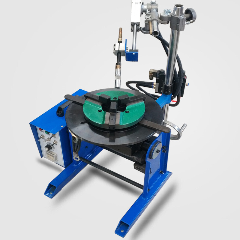 30KG Welding Positioner 110V Bench Welder Turntable with 200mm Chuck 0-90 degree