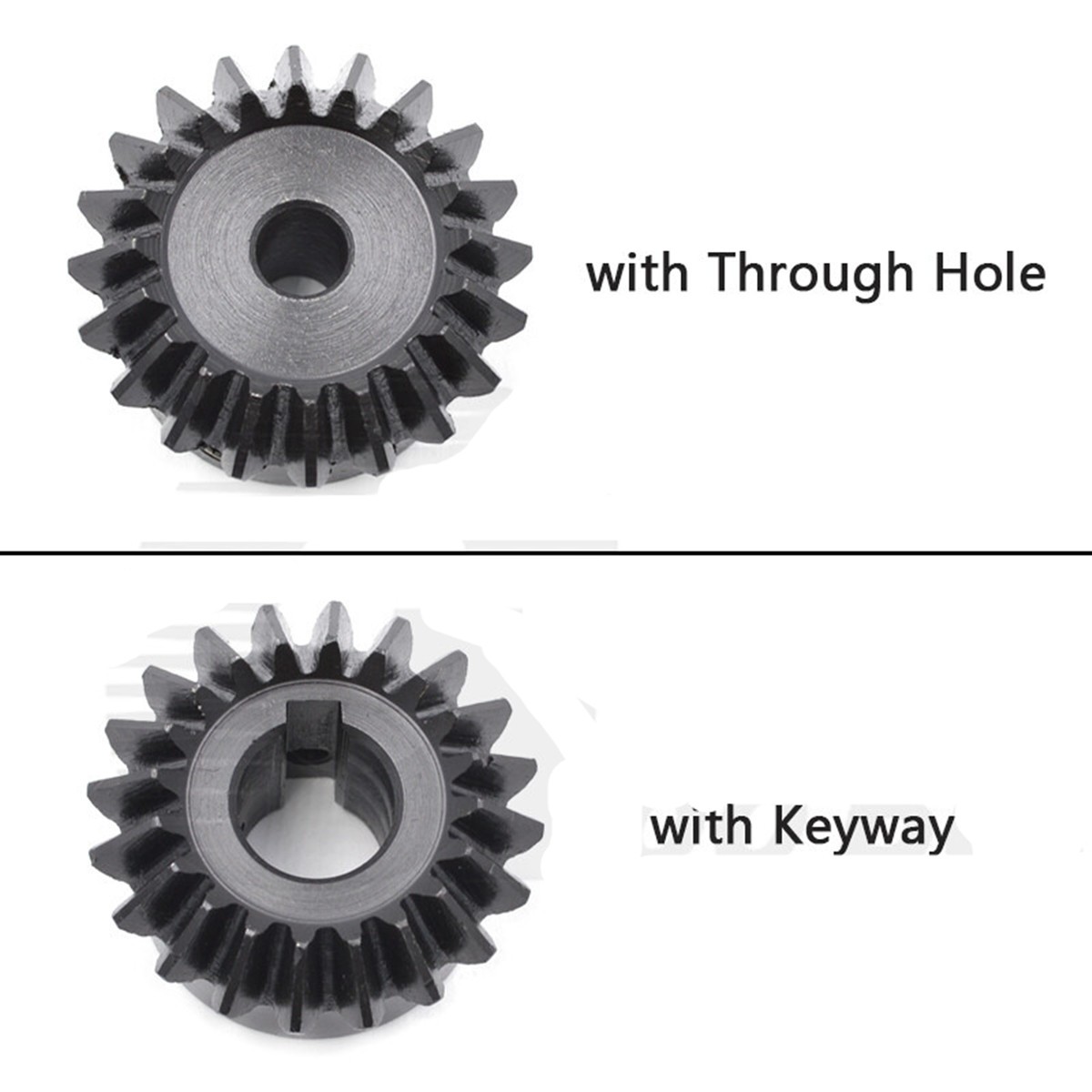 Bevel Gear Set C45 Steel Module 1/1.5/2/2.5/3 90° 1:1 Pairing 15/20/25/30 Tooth