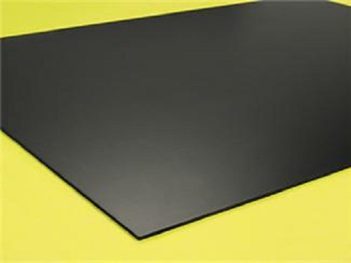 Black Polystyrene Plastic Sheet – 0.030″ Thick – 24″x24″ – Vacuum Forming