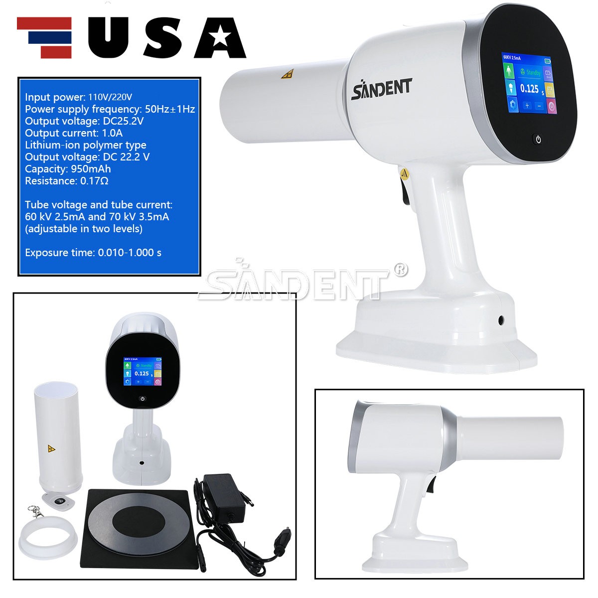 USA 10 Yabangbang Dental LED E-generator High Speed Handpiece 4 Hole