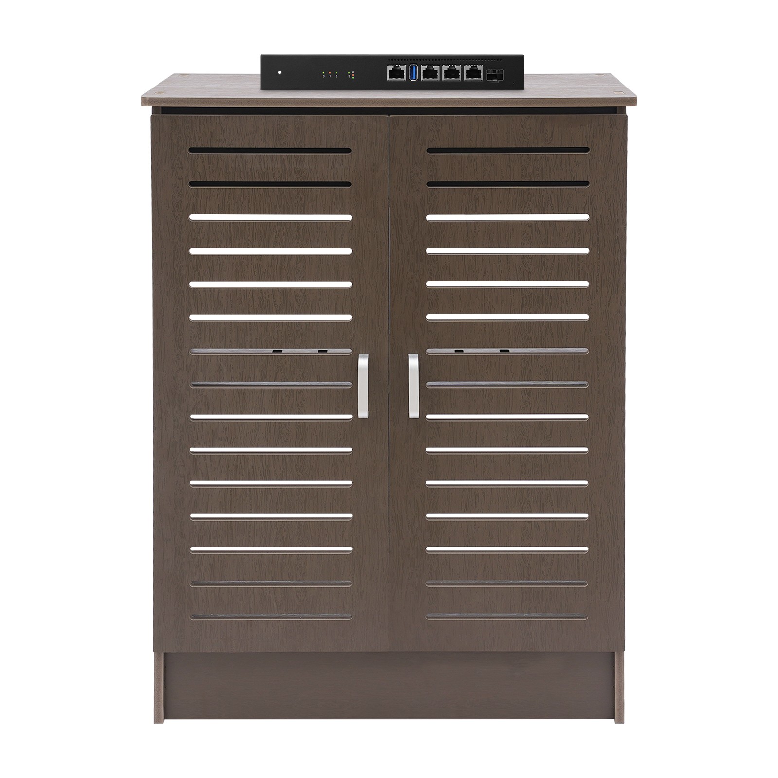 WiFi Router Storage Cabinet Floor Standing Router Decorative Box Power Strip
