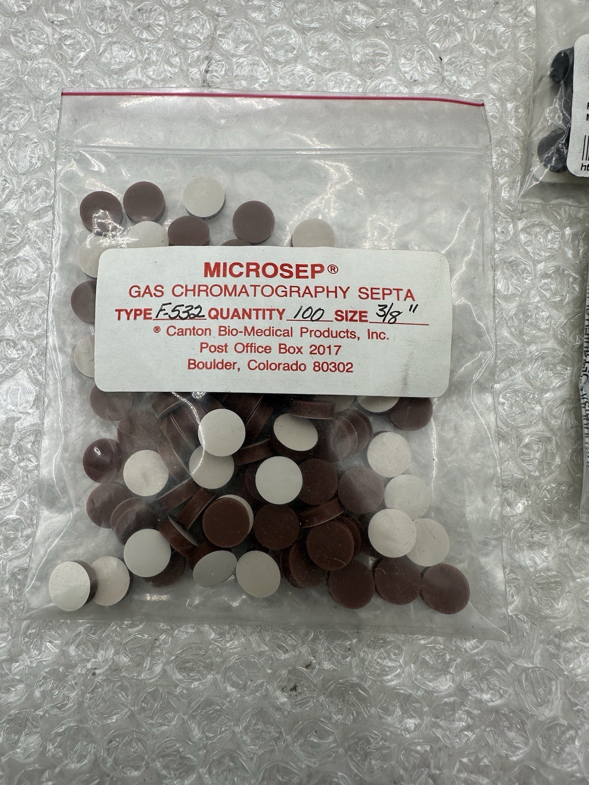 Lot Of Gas Chromatography Septas & Ferrules- Thermo Scientific, HP, Supelco