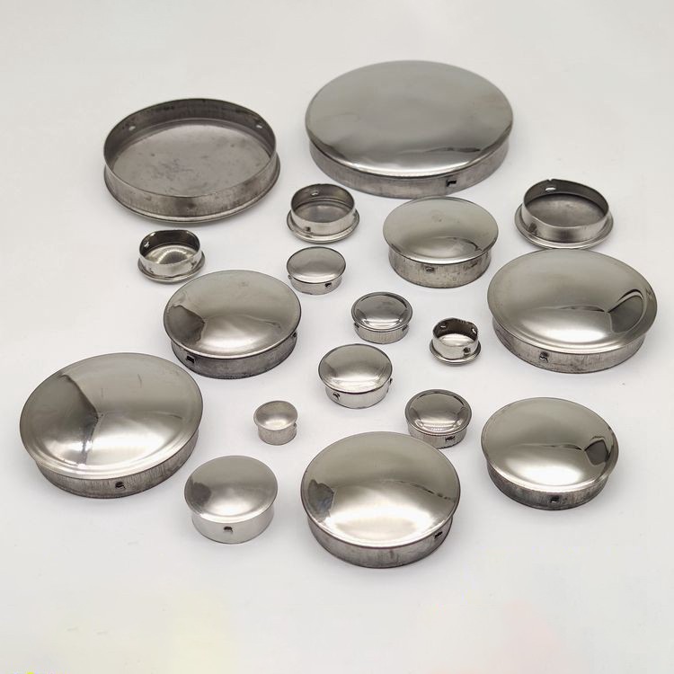 Round 304 Stainless Steel Blanking End Caps Tube Pipe Inserts Plug Bung 9-114mm