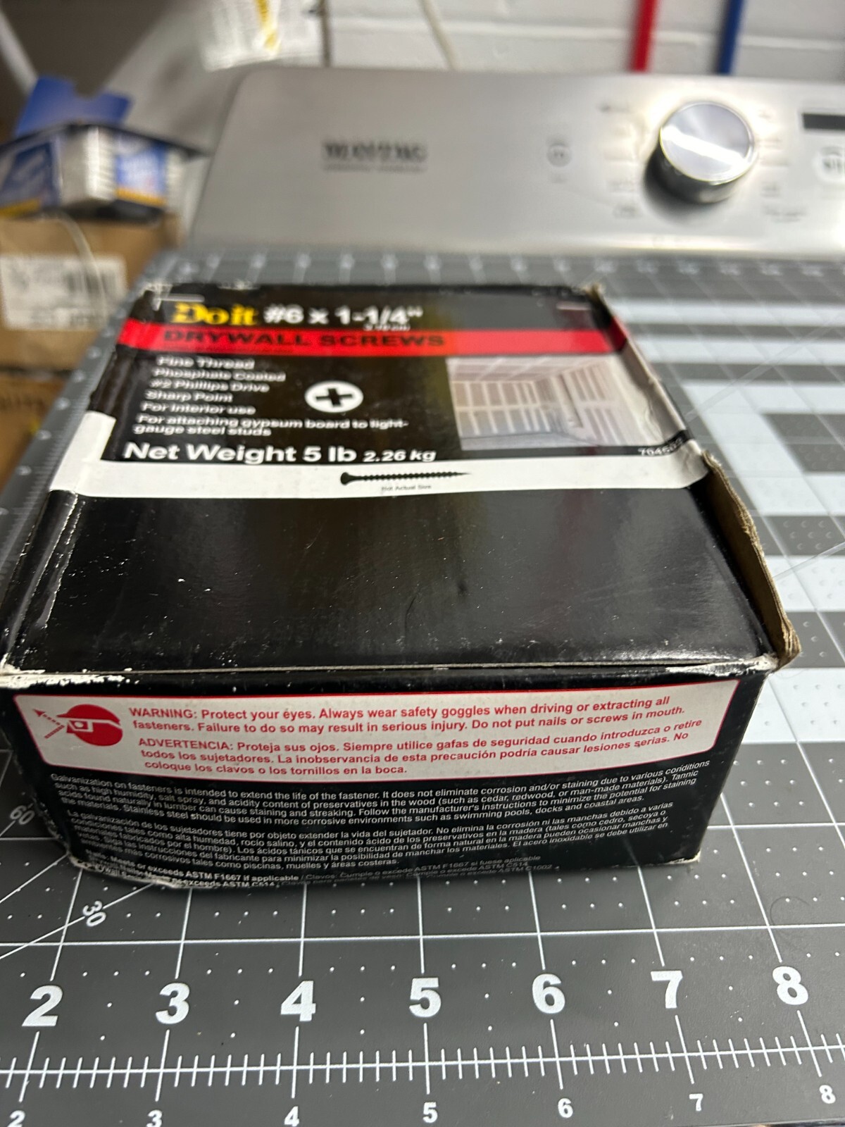 NOS 5-pounds LB Do It Best 1-3/8″ Drywall Cupped Head Nails Ring Shank Nail
