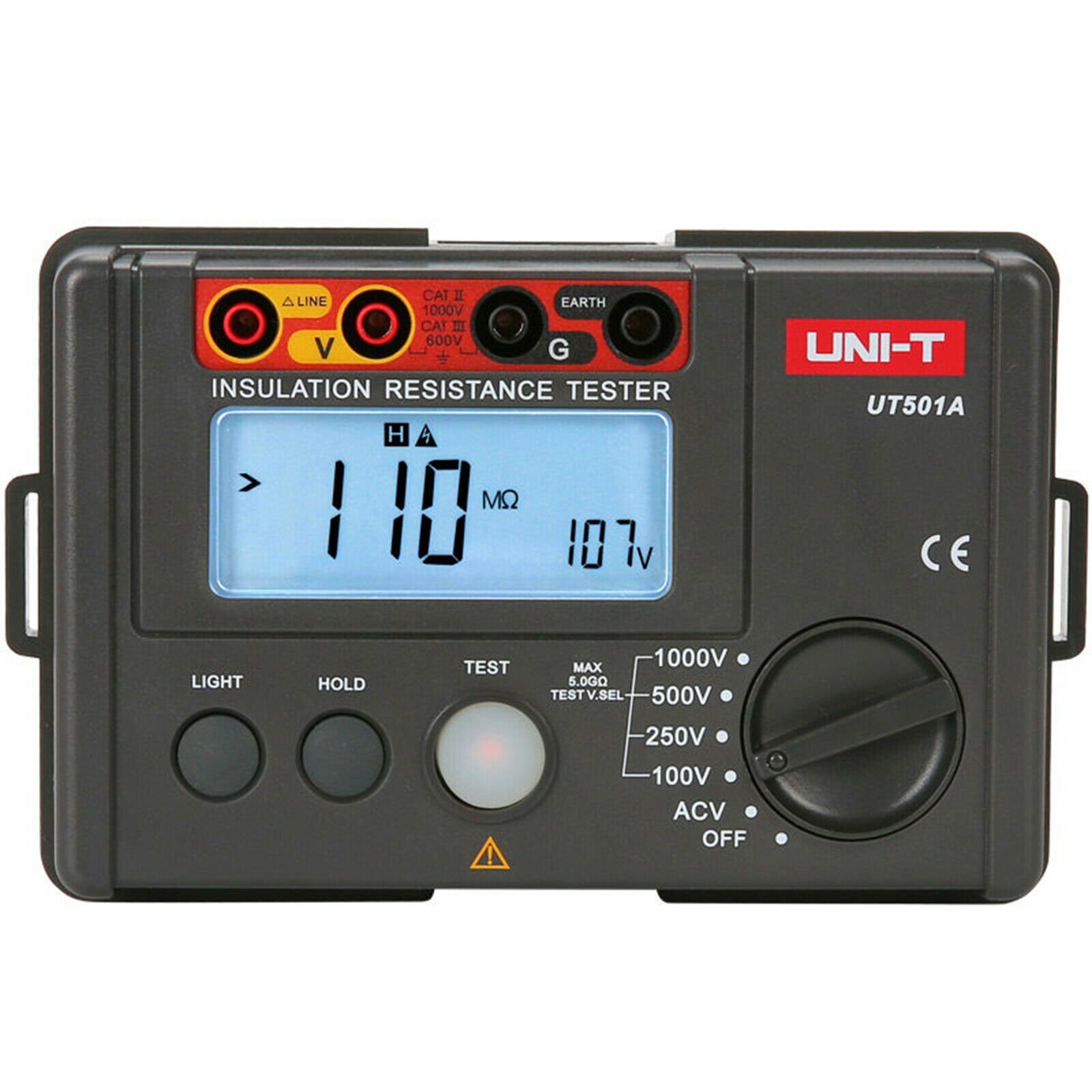 UNI-T UT501A Digital Insulation Resistance Meter Voltmeter Tester Auto Discharge