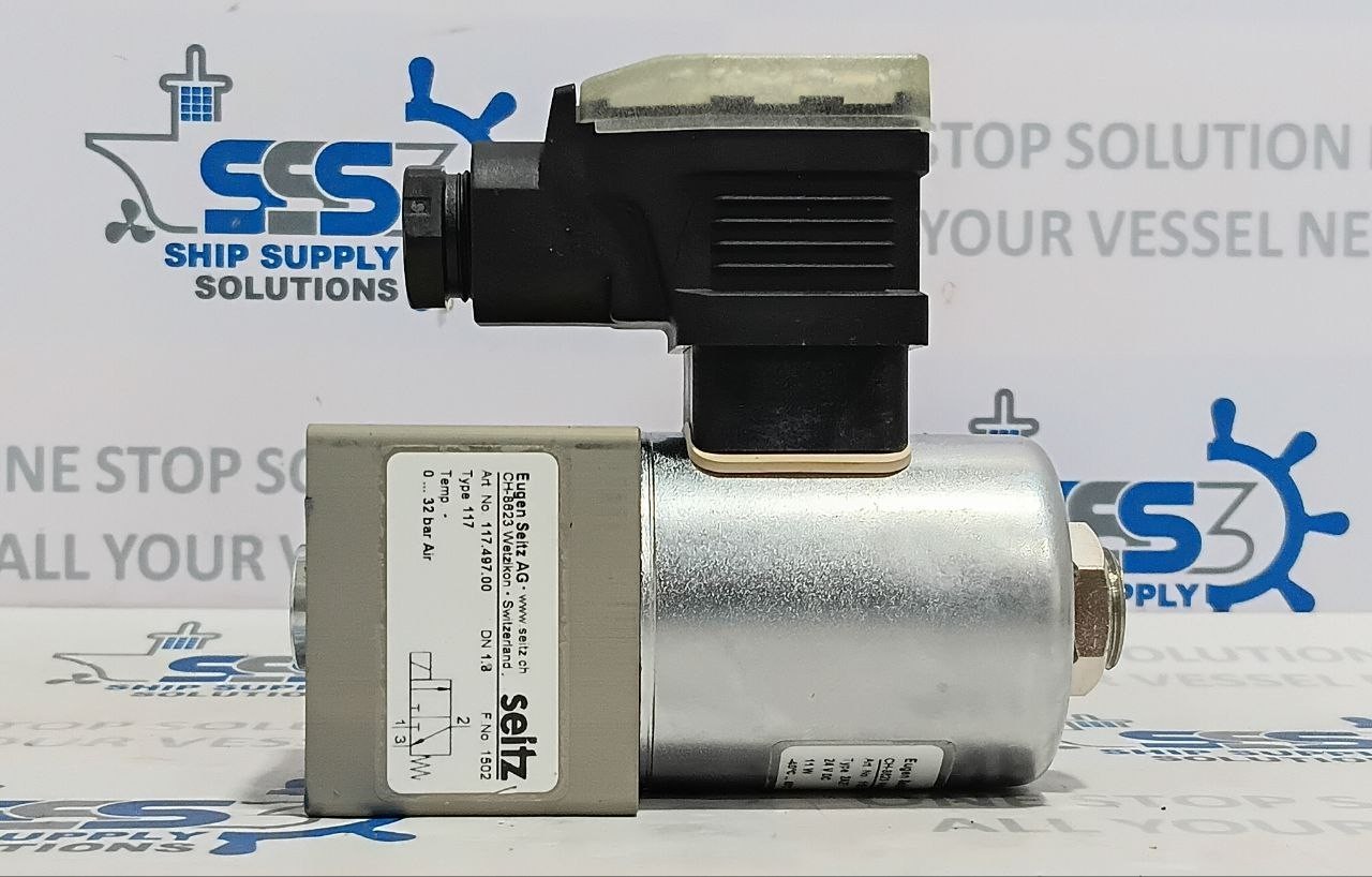Eugen Seitz AG 117 497 00 117 Solenoid Valve Wetzikon 118 105 024N 2A27 24VDC