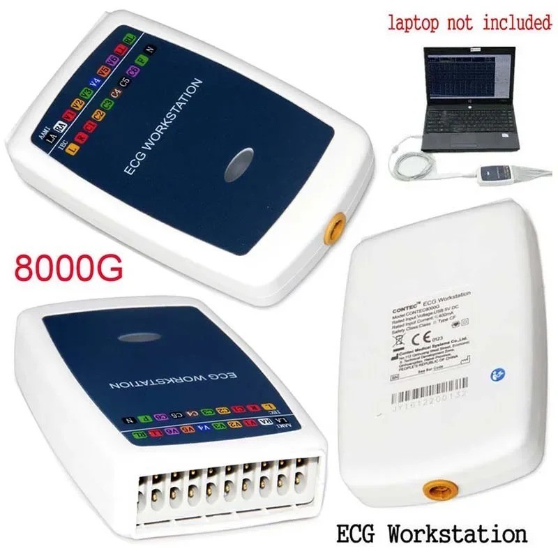 Fast Shipping from US! 8000G Portable ECG Workstation – 12-Lead PC Based Machine
