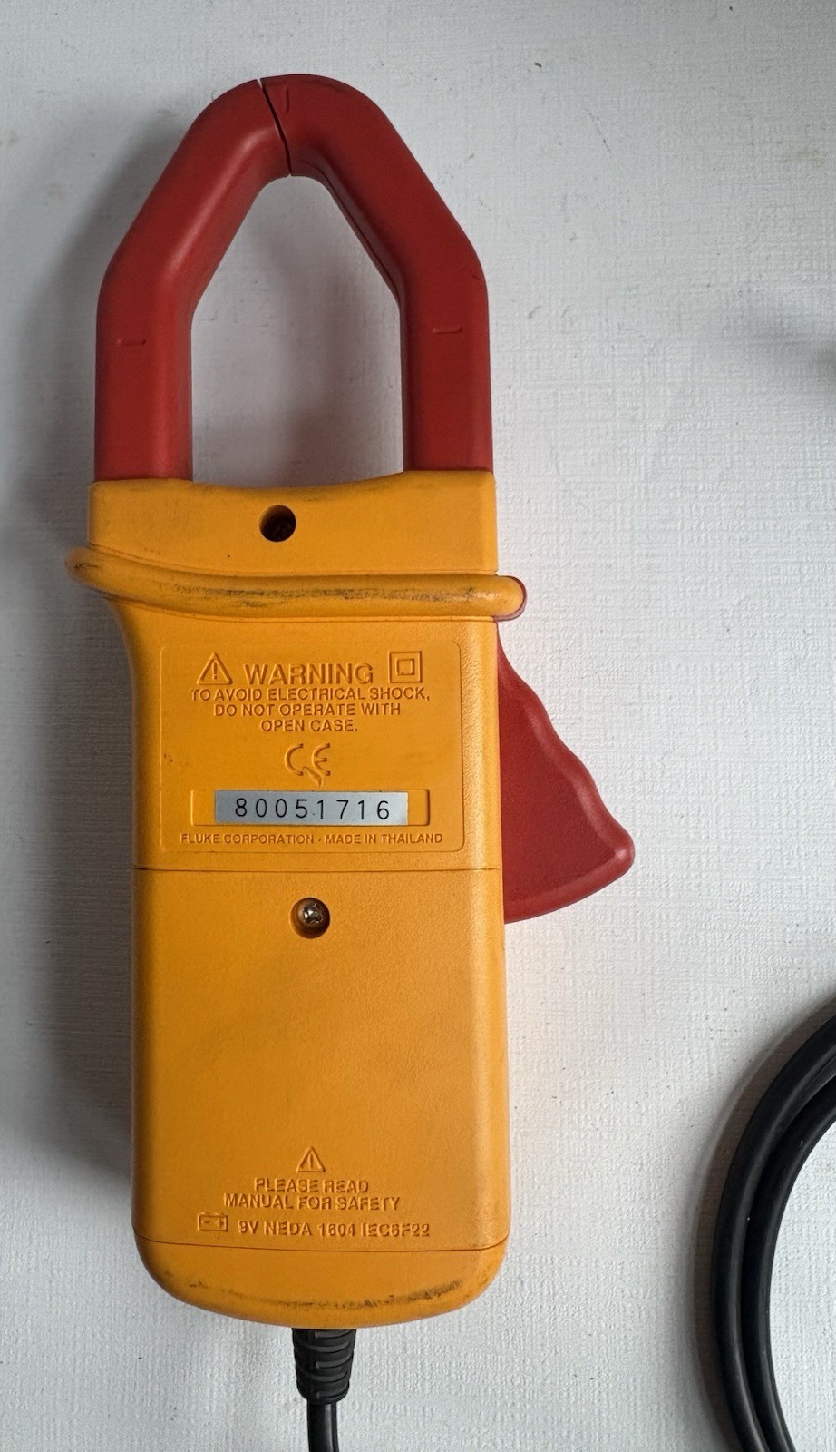Fluke i1010 AC/DC Current Clamp Probe 600V CAT III w/ Manual Works Tested