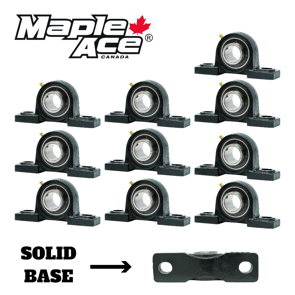 UCP204-12 Pillow Block Bearing 3/4″ Bore, 2-Bolt, Self-Aligning Solid Base Qty10