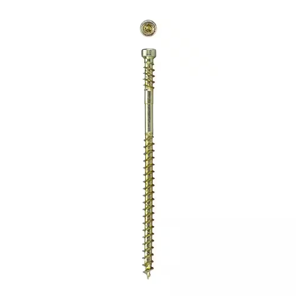#8 X 3-1-1/8 In. Exterior / Interior Trim Head Wood Composite Screws Powertrim T