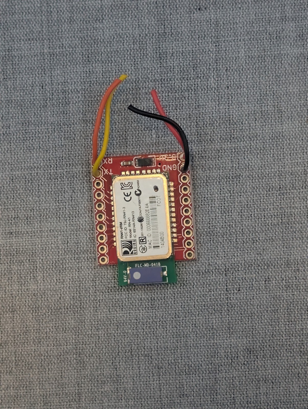 Roving Networks RN-41/RN-41-3 Bluetooth Module Breakout Circuit Board