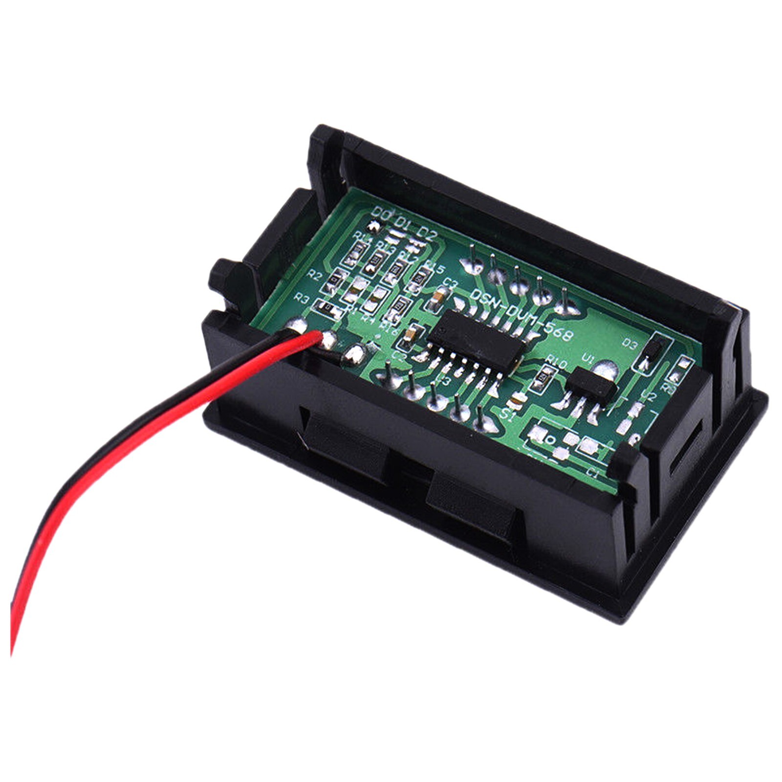 LED 12V ~ 24V Digital Display Voltmeter Car Motorcycle Voltage Gauge Panel Meter