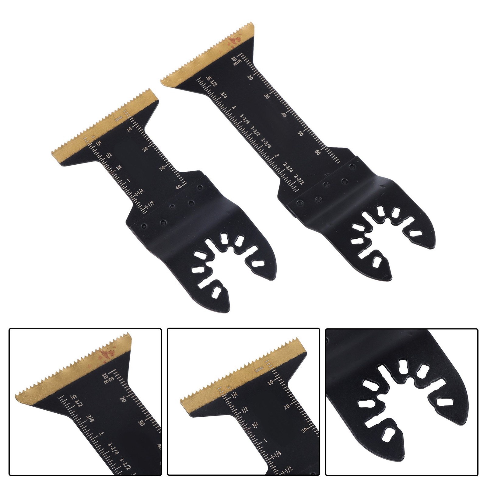 16 Piece Titanium Oscillating Tool Blades Kit Extended Multi Tool Saw Blades