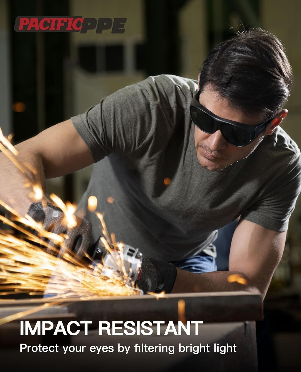 Comfortable Lightweight Welding Safety Glasses with IR Shade 5 for Everyday Use