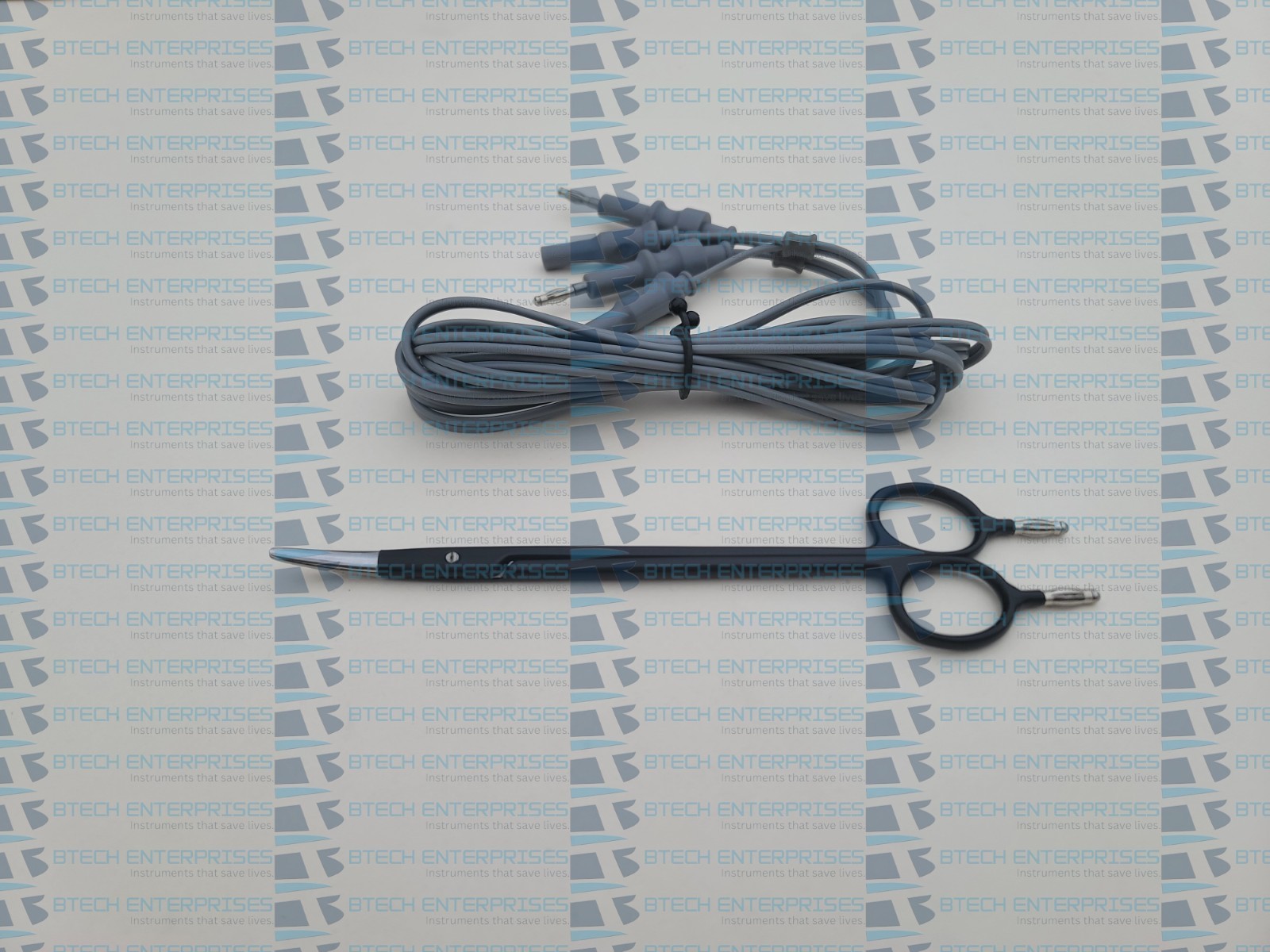 Bipolar Laparoscopic Scissor Metzenbaum Curved with Cable Electrosurgery