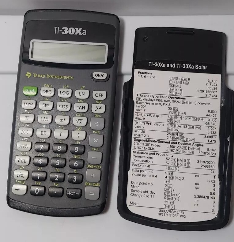 Texas Instruments 30XA Scientific Calculator