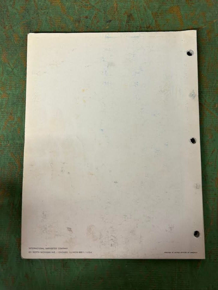 1982 International Parts Catalog – BP-10 Bigroll Balers and Related Equipment