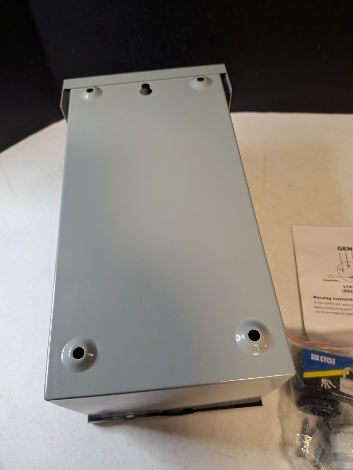 Heavy Duty Pre-Drilled 50 Amp Generator Inlet Box 3R NEMA SS2-50P Big Spac for 3