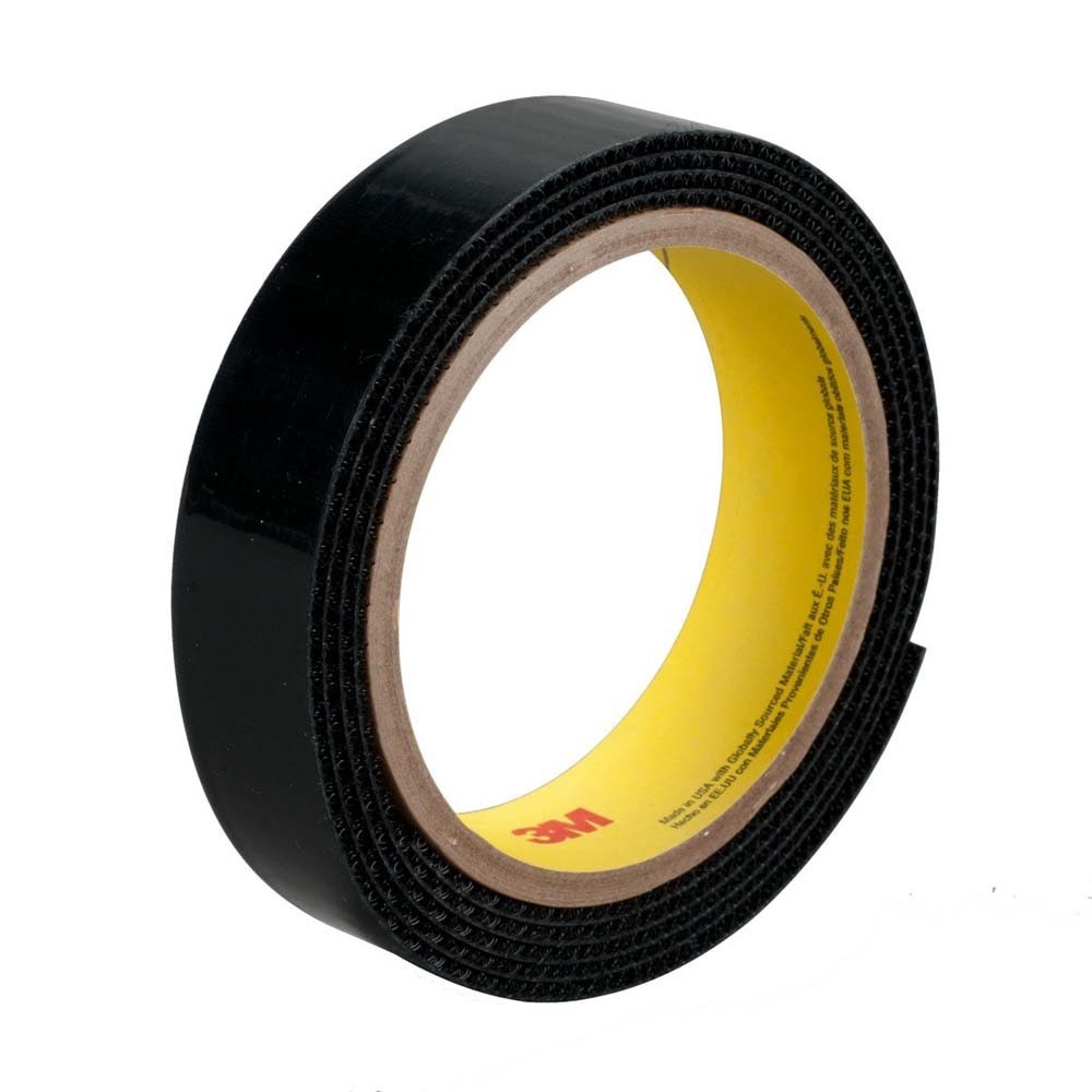 3M 7000051839 SJ3418FR Flame Resistant Loop Fastener, Black, 3/4″ x 50 yd