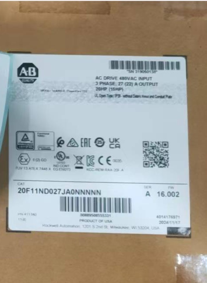 2023 20F11ND027JA0NNNNN 480V 20HP Factory Sealed-2023