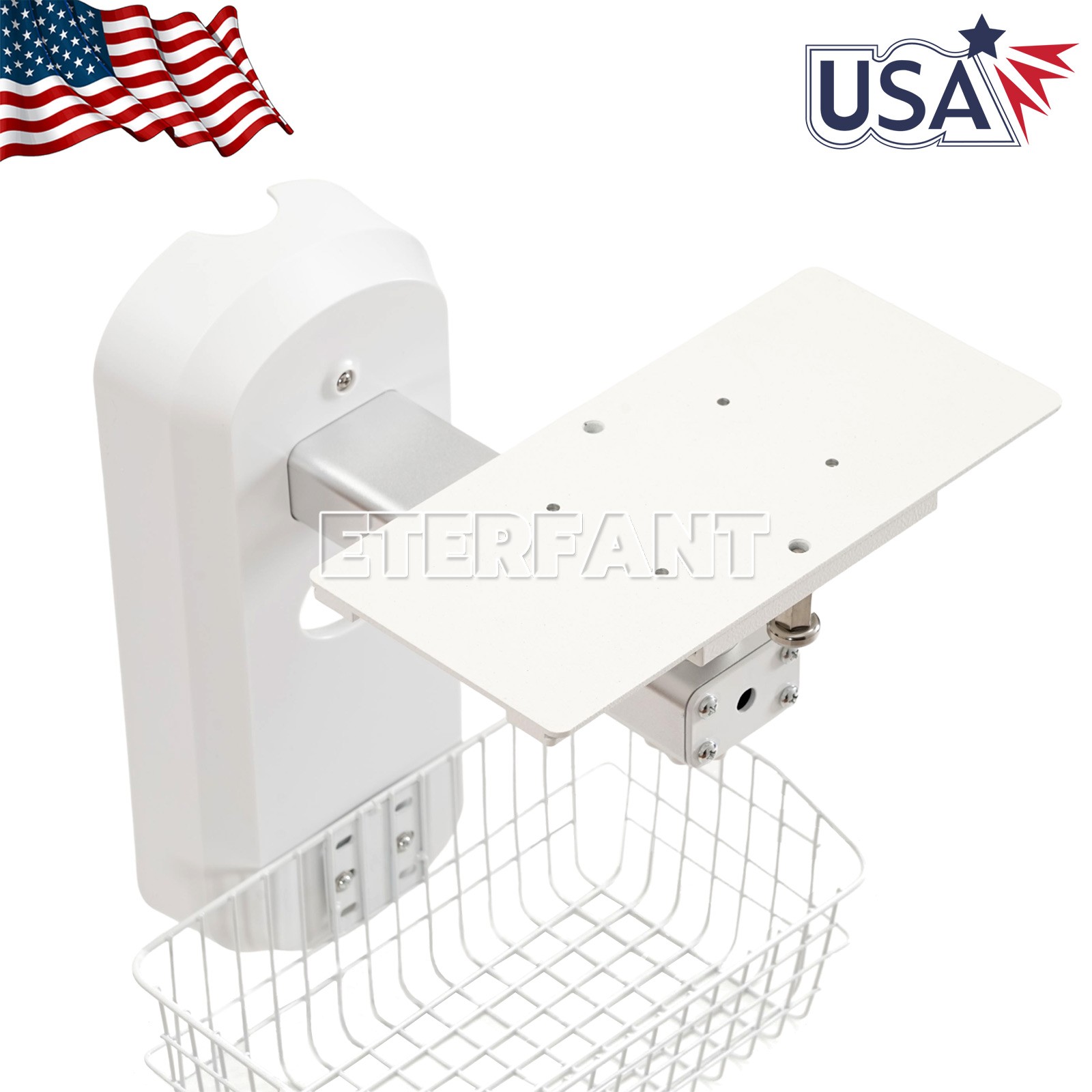 Wall Mounted Stands/Adjustable Mobile Medical Rolling Cart for Patient Monitor