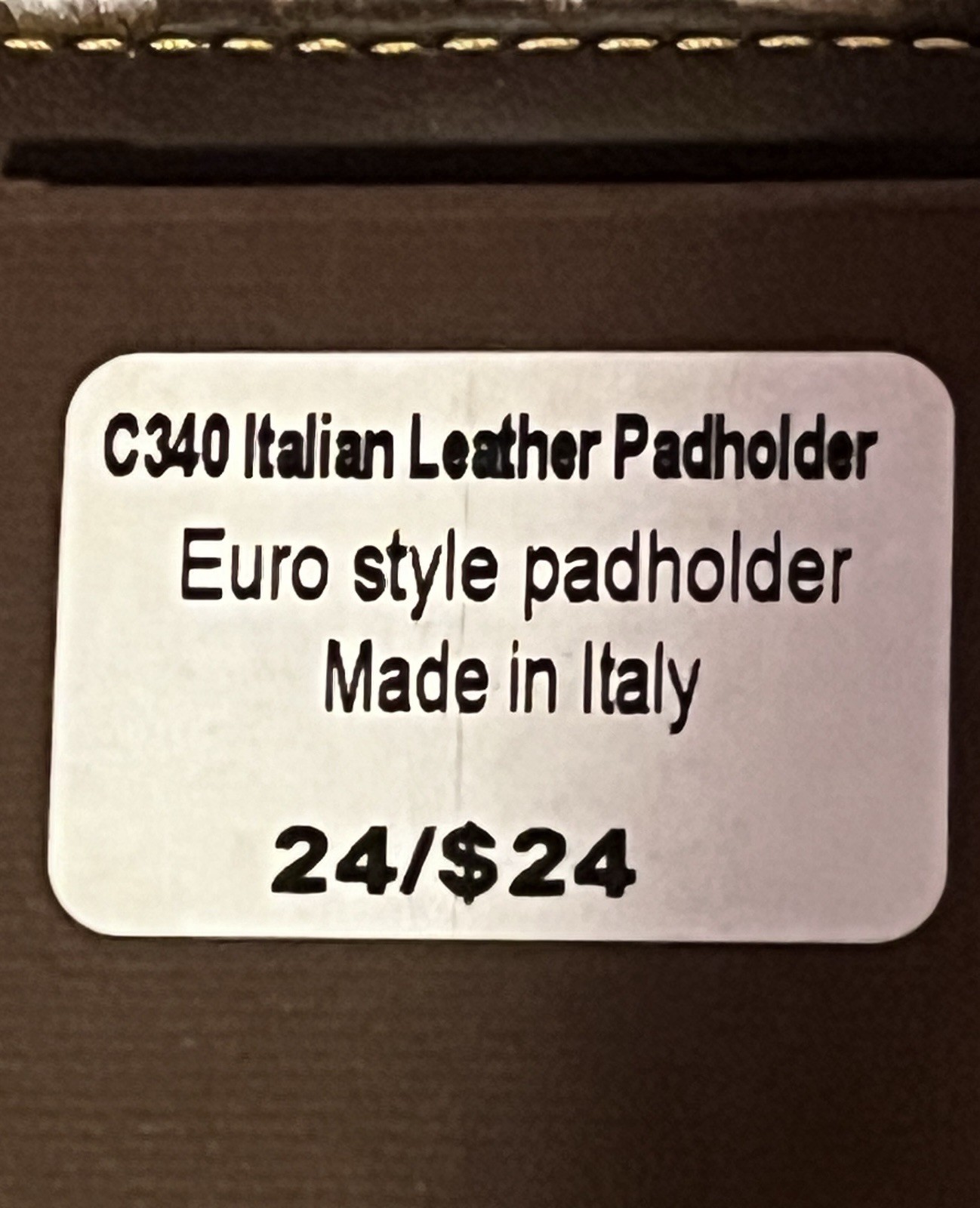 inTEMPO Firenze Italian Leather Padfolio Columbia University Made In Italy