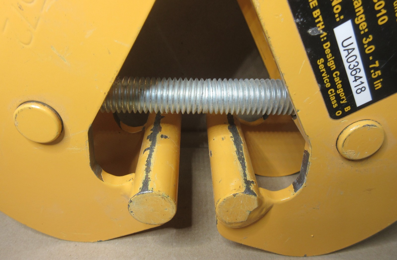 Harrington UBC010 Beam Clamp 1 Ton Universal 3.0 in. to 7.5 in. Made in USA