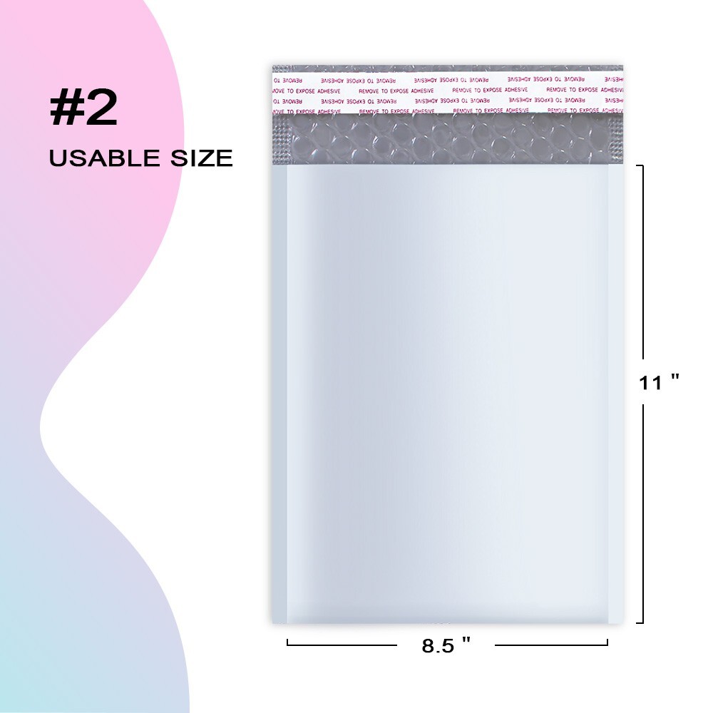 400 #2 8.5×12 Poly Bubble Padded Envelopes Mailers Shipping Case 8.5″x12″