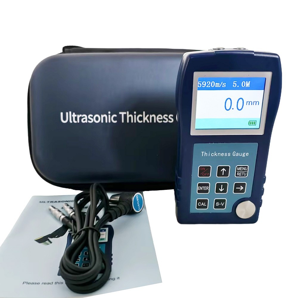 Digital Ultrasonic Thickness Tester Gauge Steel Copper Metal Plastic 0.9-300mm