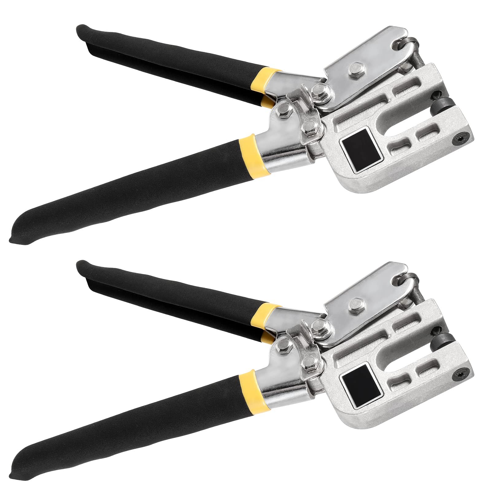 2 Pack 10 Inch Stud Crimper Pliers, Single Hand Stud Crimper Punch Lock Crimp…