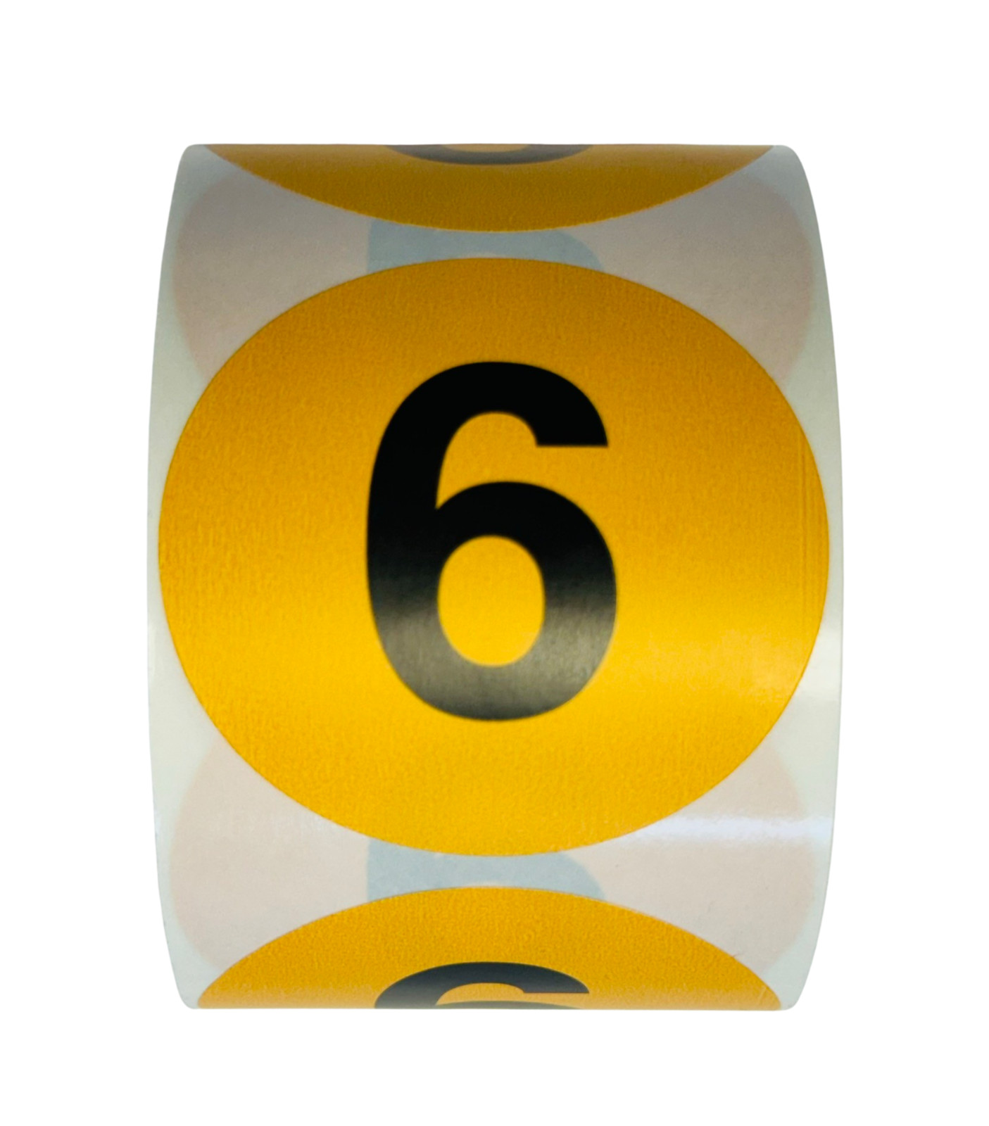 Inventory Control Numbered Labels – Number 6 (Six) 2″ Peel & Stick 500 Stickers