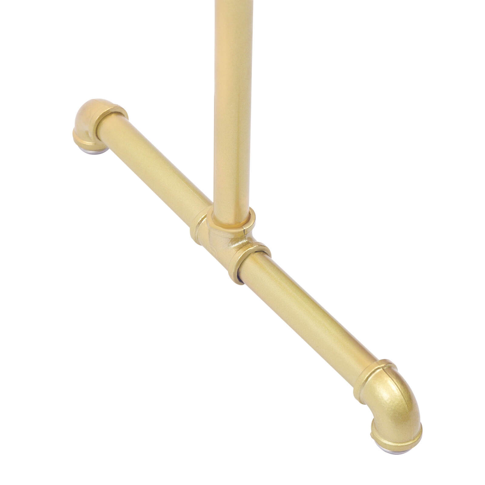 Nano Baking Paint 42.5in Vintage Standing Clothes Rack Portable External Hooks