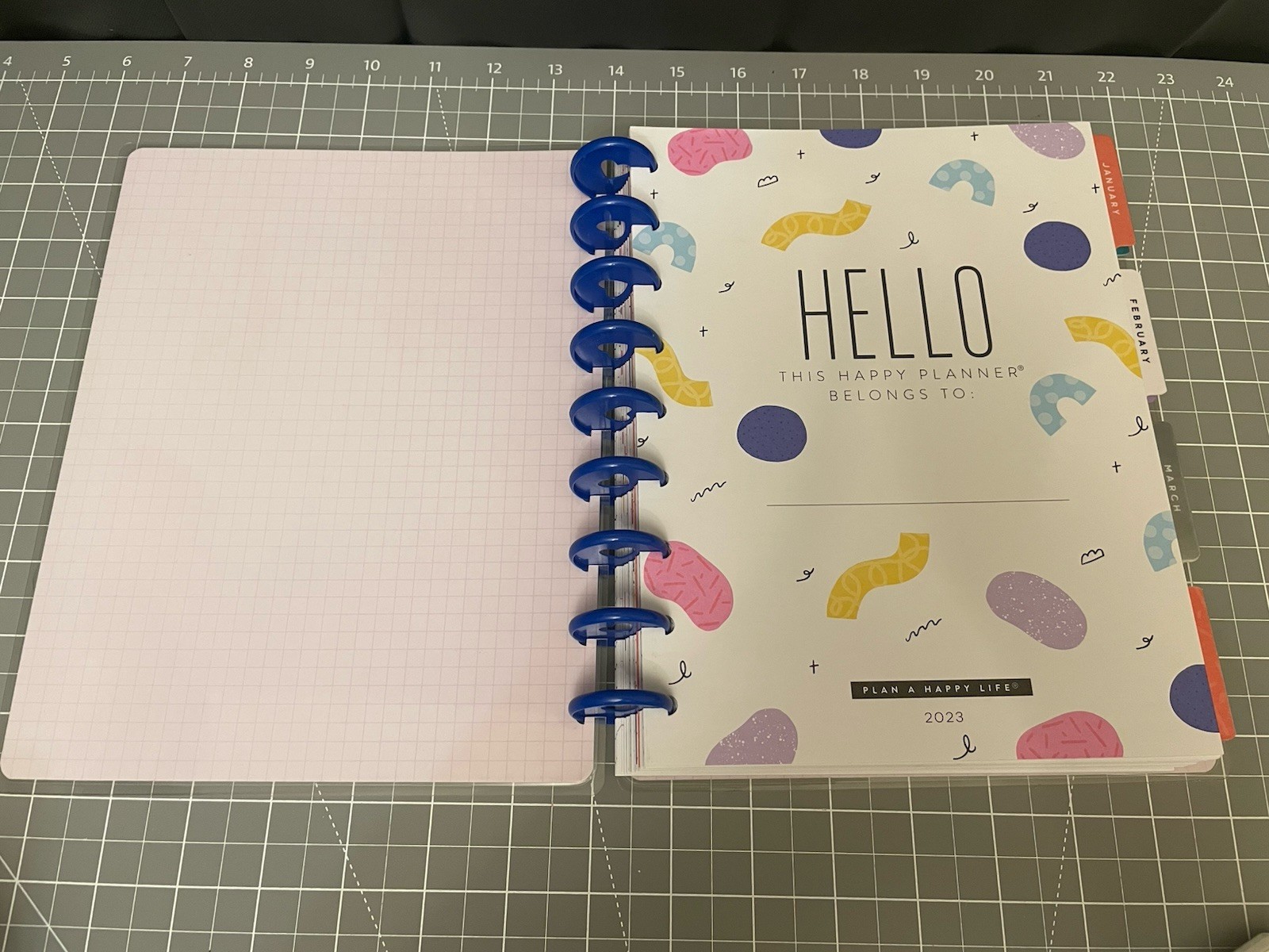Happy Planner Classic Squad Girls Planner 12 Months 9 Disc Vertical Color Block