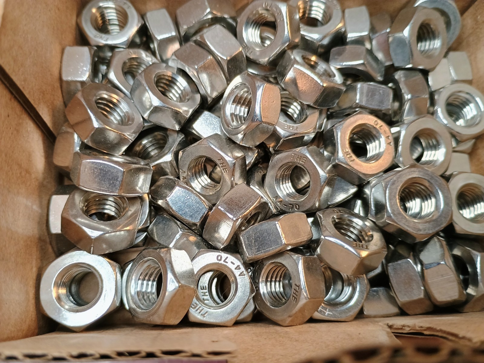 100, Hex Nut M10-1.5, 10mm A4/ 316 Stainless Steel Din 934 – Fast Ship