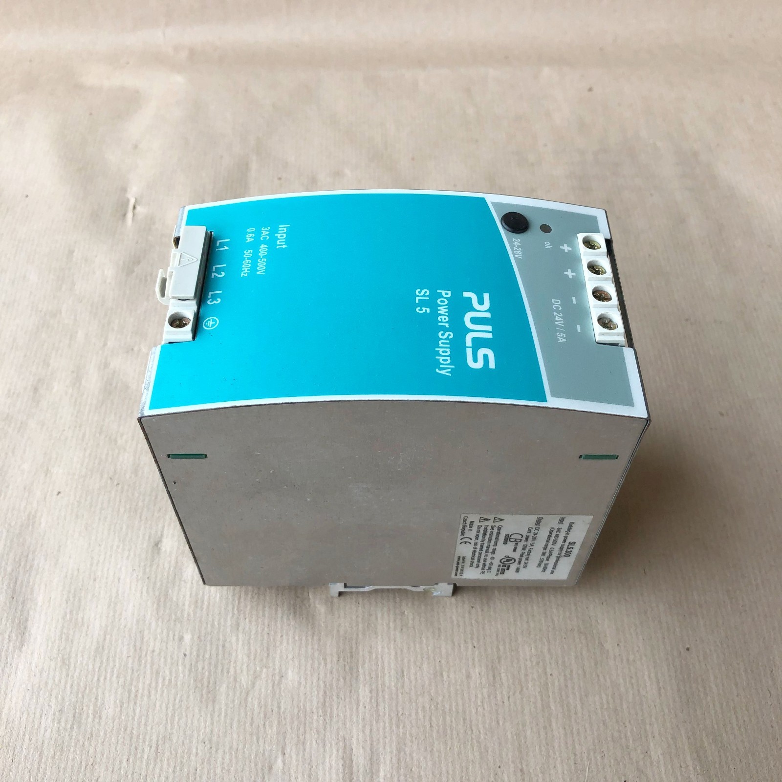 PULS SL5.300 POWER SUPPLY 3-PHASE 400-500V 24-28V 5A 120W