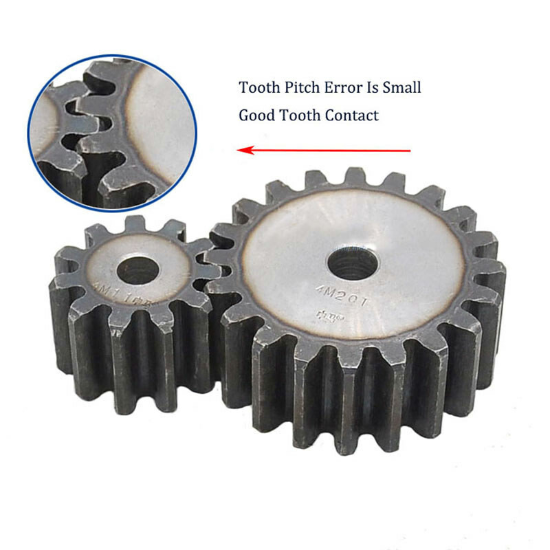 2.5/3/4/5M 45# Steel Spur Gear 10-70 Teeth 30-180mm OD Transmission Gear For CNC