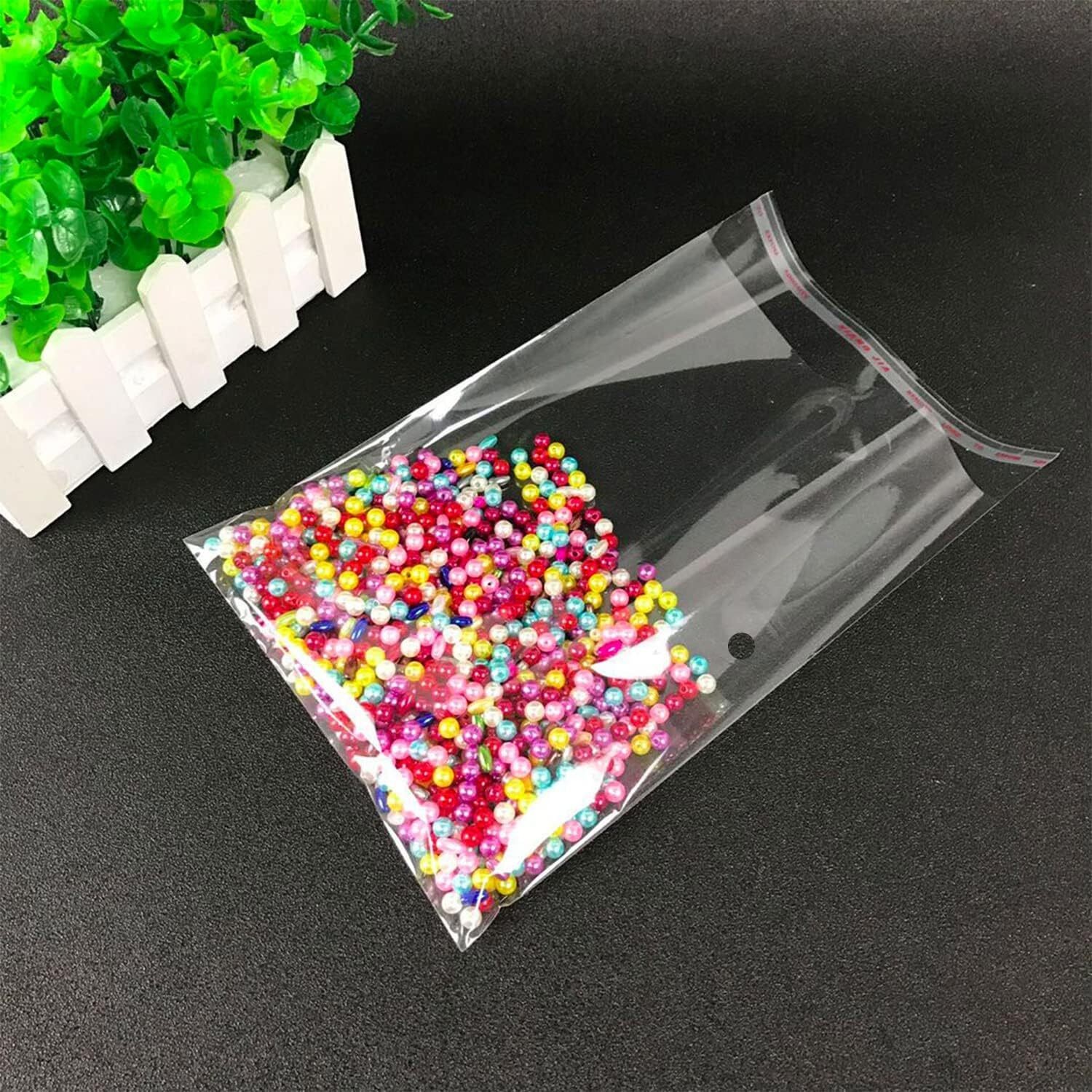 Resealable OPP Bags 1 Mil Thick – 7 Sizes, Crystal Clear Self Adhesive Poly Bags
