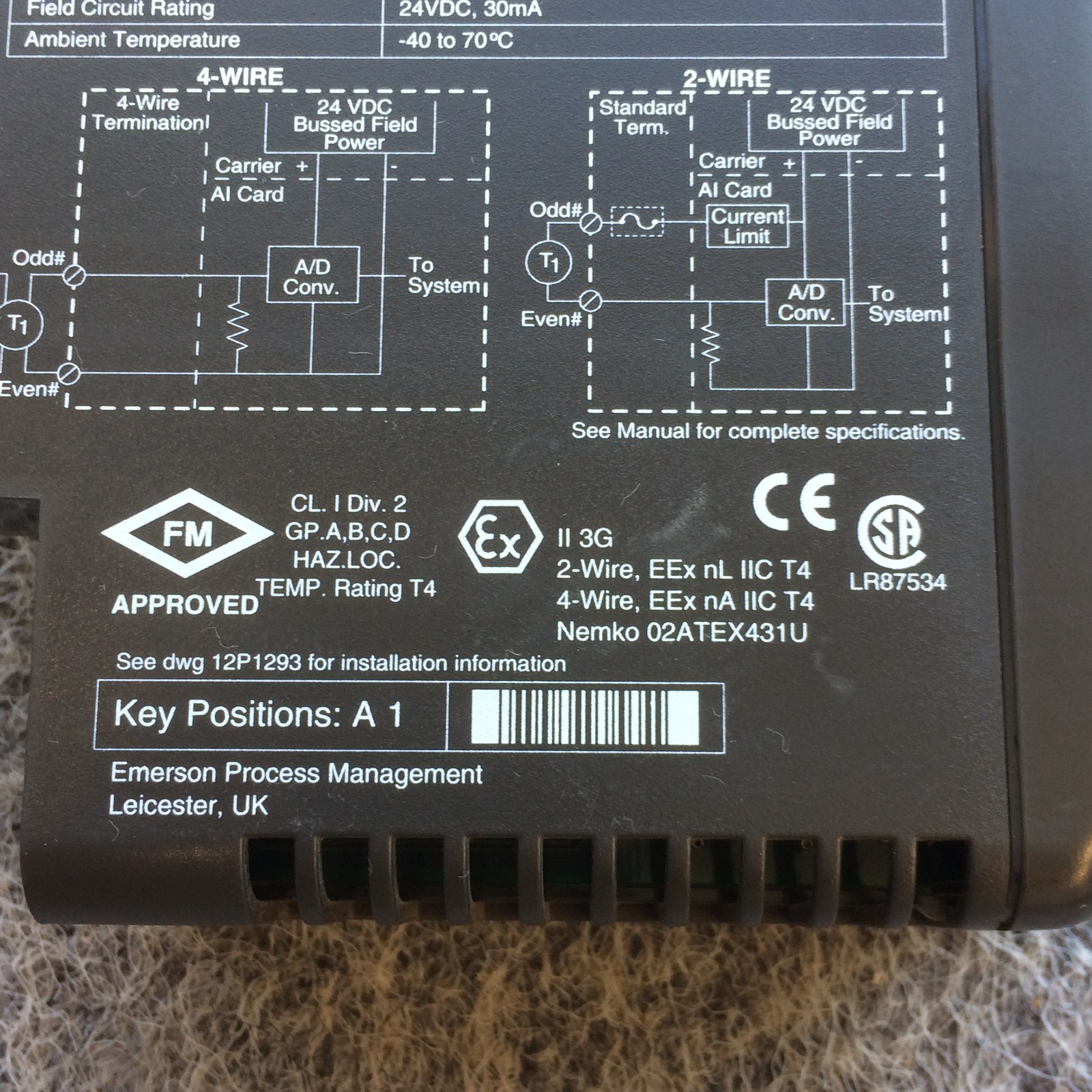 EMERSON DELTAV KJ3222X1-BA1 AI CARD 8 CHANNELS 4-20 MA HART SERIES 2 KJ3222X1BA1
