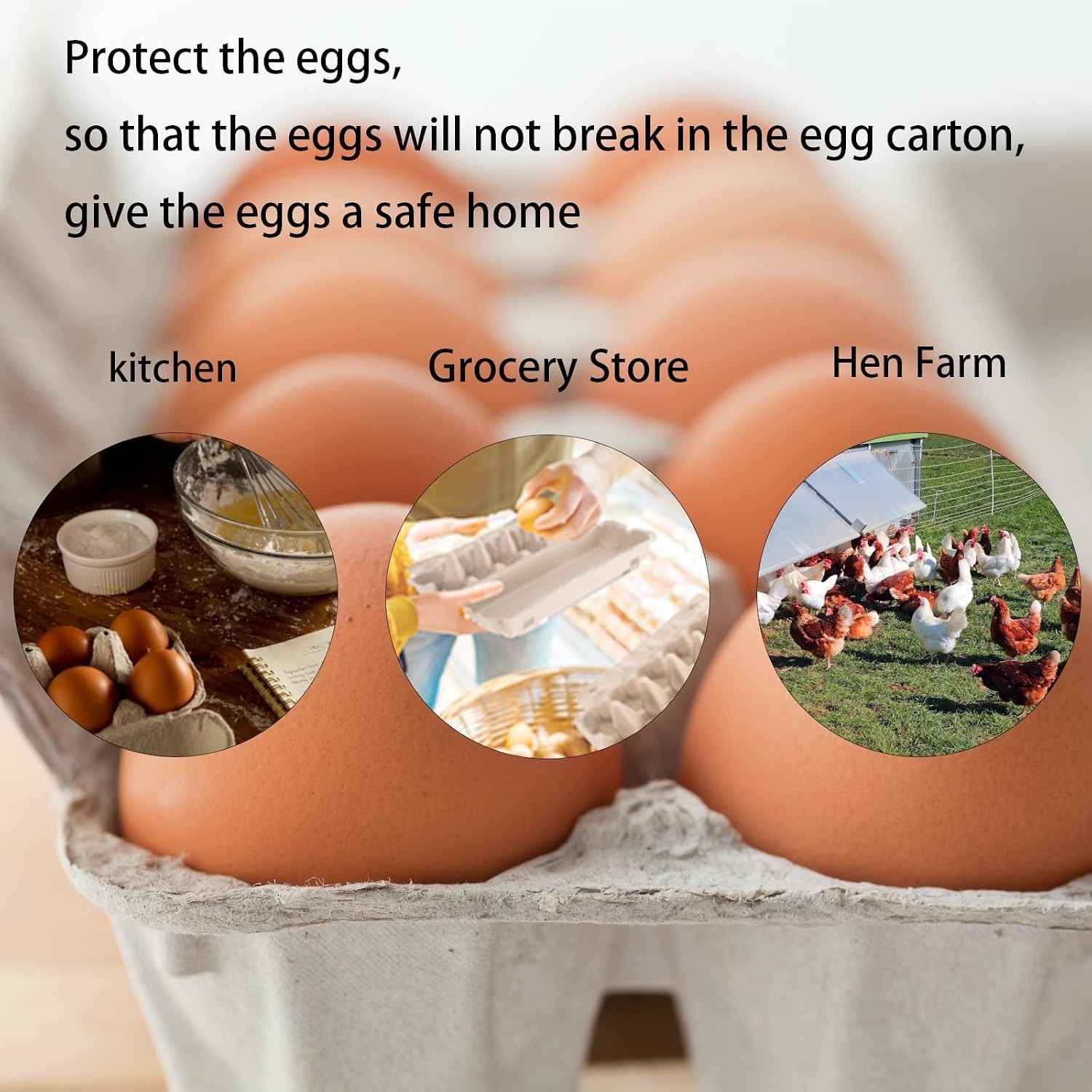 Egg Cartons Bulk 40 Pack Reusable Egg Storage 2×3 Style Biodegradable Durable