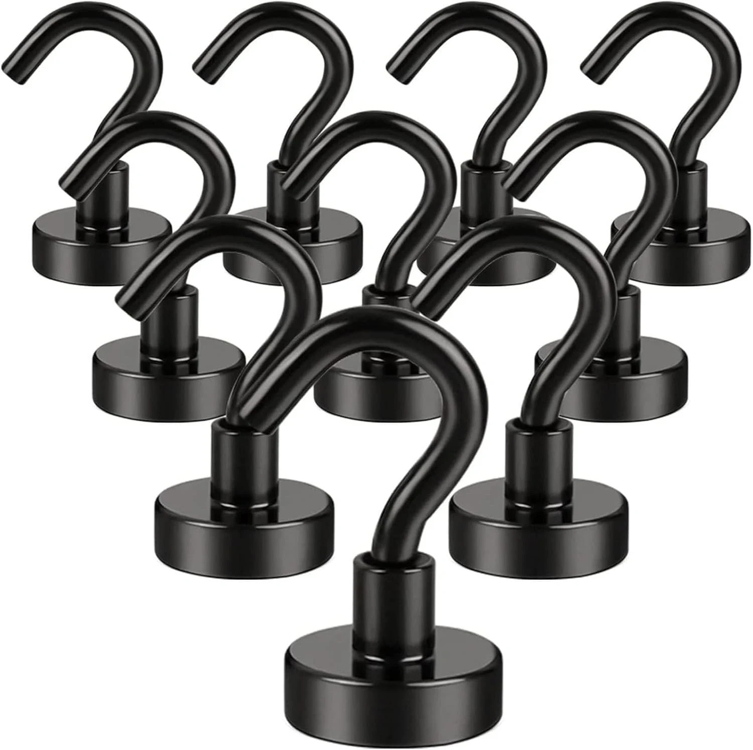 Magnetic Hooks, 30Lbs Facilitate Hook Neodymium Magnet Hooks with Nickel Coating