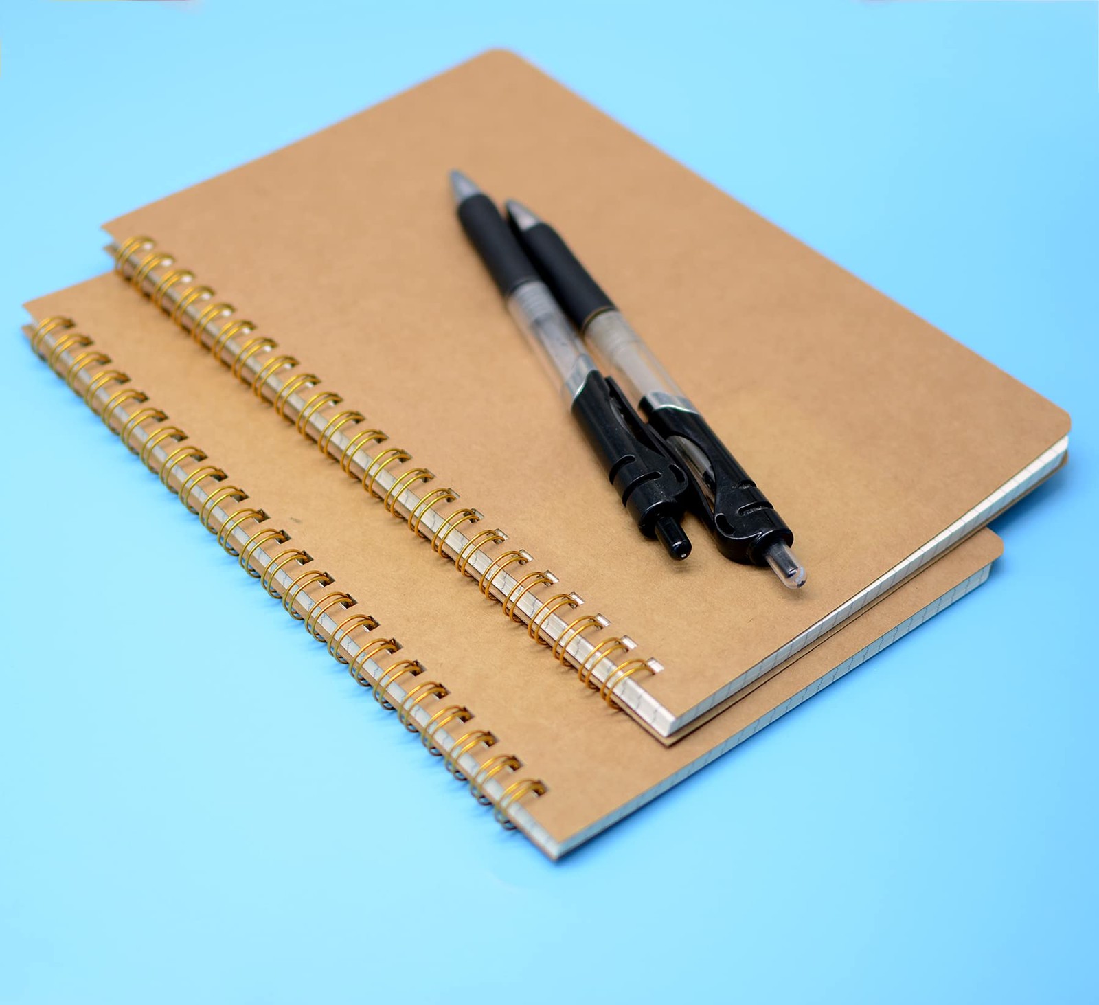 2pcs Spiral Notebooks A5 6×8 Soft Cover Journals Planners 200 Pages Wirebound…