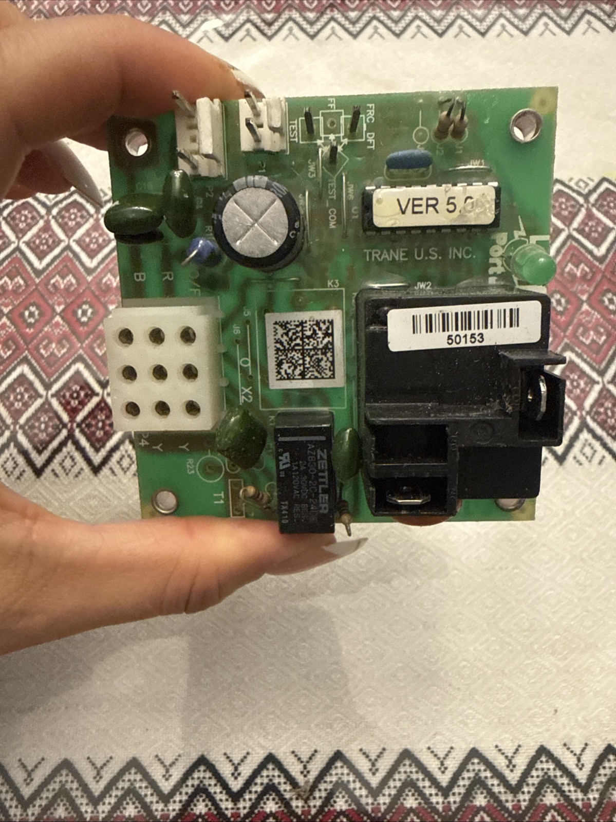 Trane American Standard Defrost Control Board CNT05482 SCROLL Version 5.0 S8