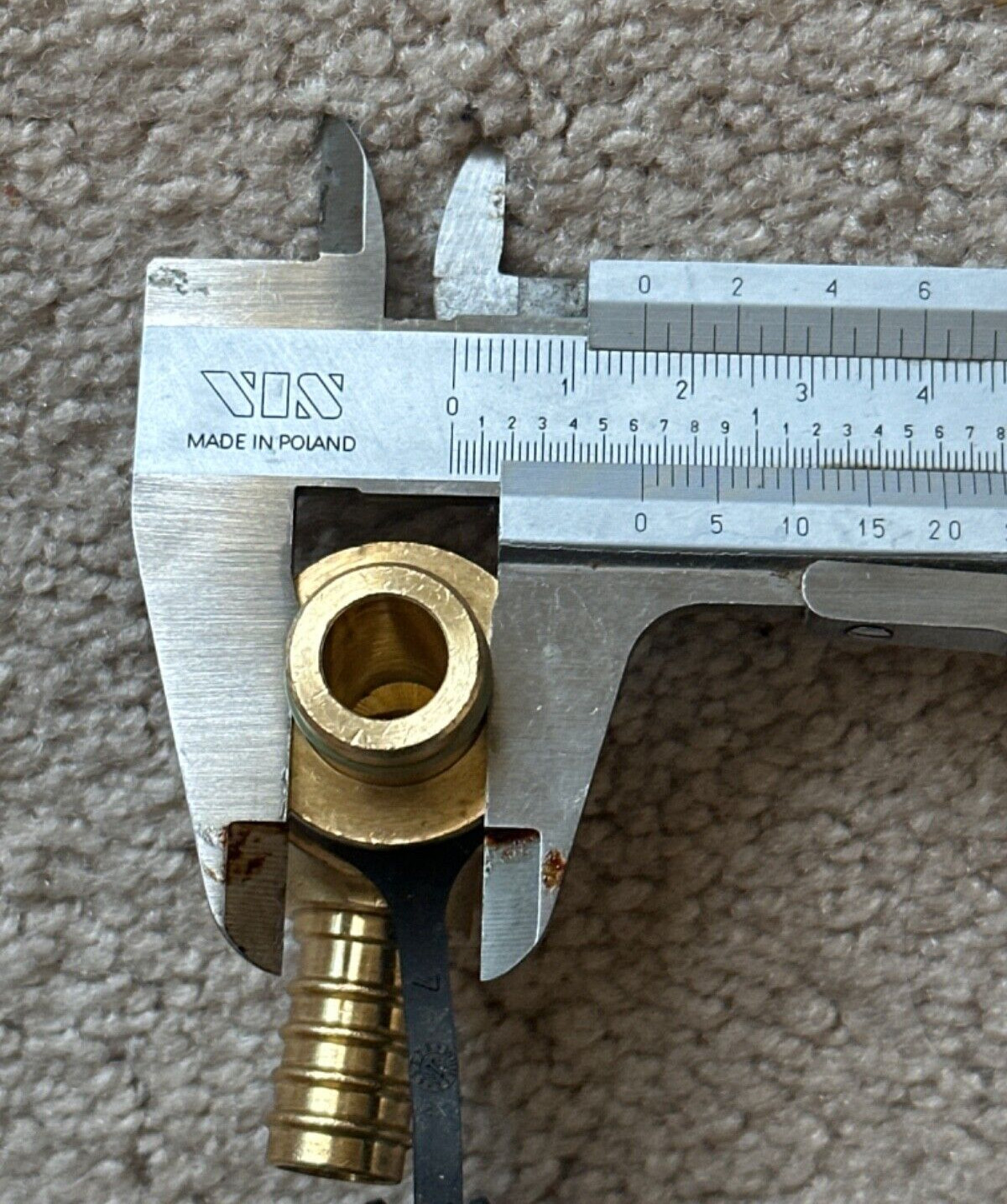 Voss 3/8″ x 5/8″ Brass Barb Quick Pneumatic Elbow Connector Nozzle 90°