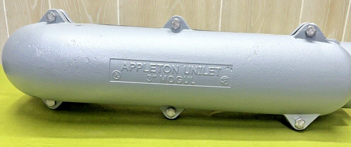 Emerson Appleton LBD Conduit Fitting LBD300-M, 3″ Malleable Iron, Pulling Elbow