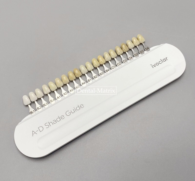 Ivoclar Vivadent Dental Teeth Shade Guide A-D 20 Colors Porcelain Color Chart