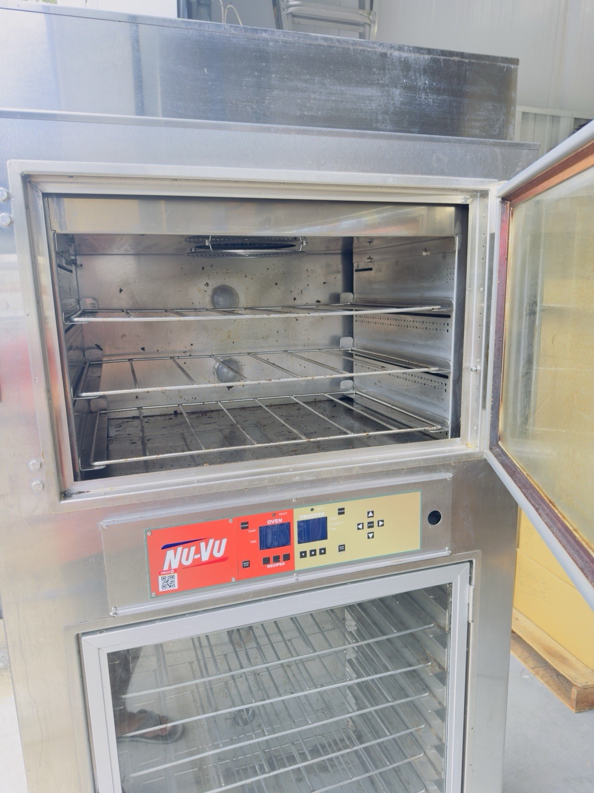 NU-VU SUB-123P Double Deck Digital Commercial Electric Oven Proofer Combo 2