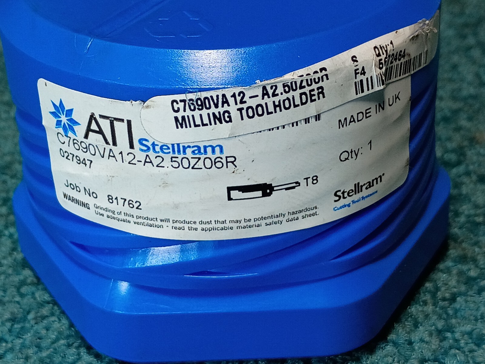 Stellram 2.50″ Face Mill Cutter 90° C7690VA12-A2.50Z06R W/New Walter ADMT WKP25S