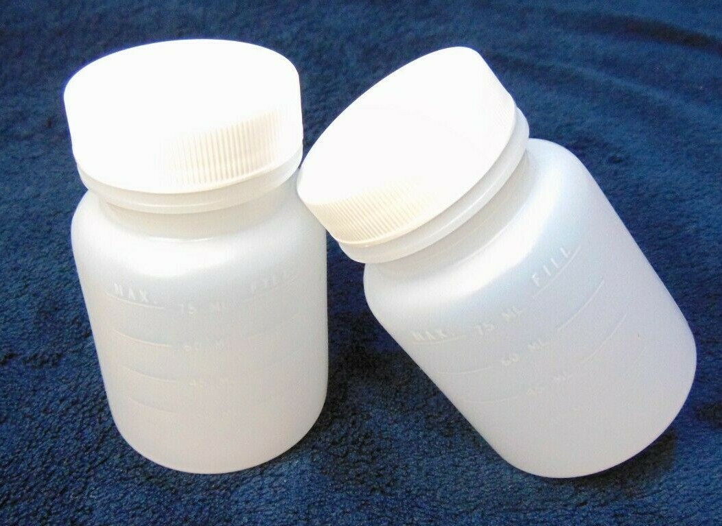 Collection Bottles Urine Sample, Crafts Lot of 12PCs (1x Boxe of 12 ) 75ml