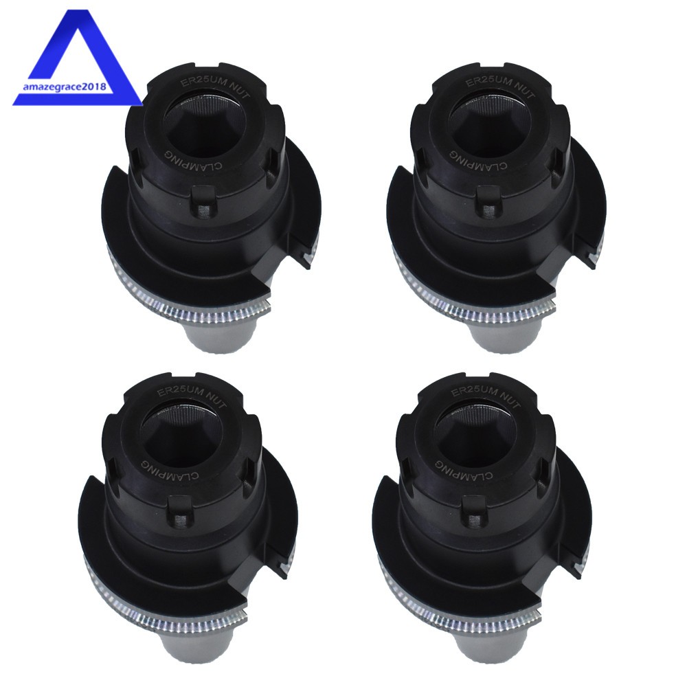 4Pcs CAT40 ER25 Collet Chuck W. 2.76″ Gage Length Chucks Tool Holder Set New