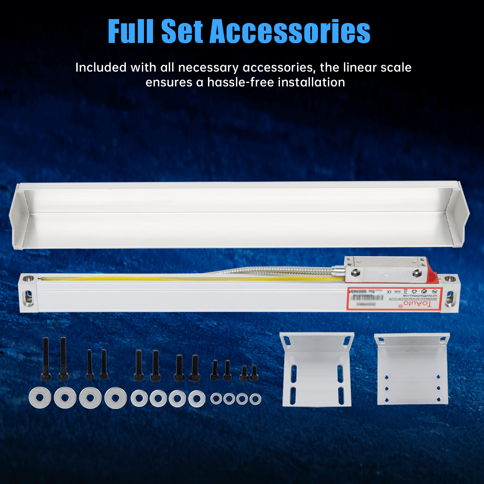ToAuto Digital Readout 12″& 36″ Linear Scale with 2 Axis DRO for Bridgeport Mill